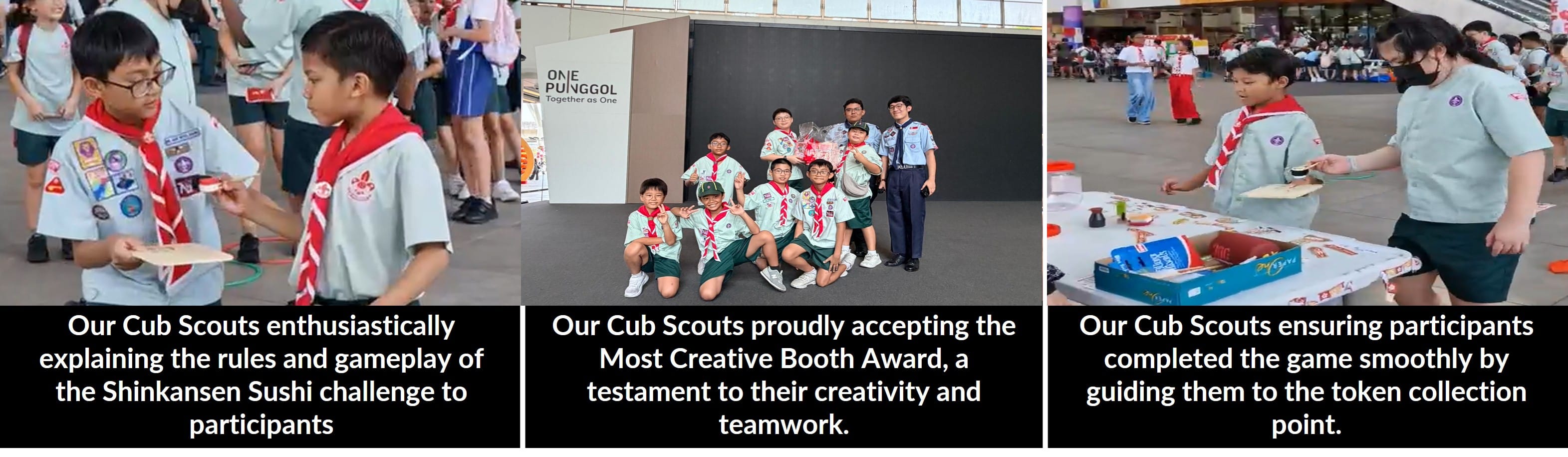 Scouts at the Founder's Day Carnival